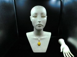italy gold stone necklace d